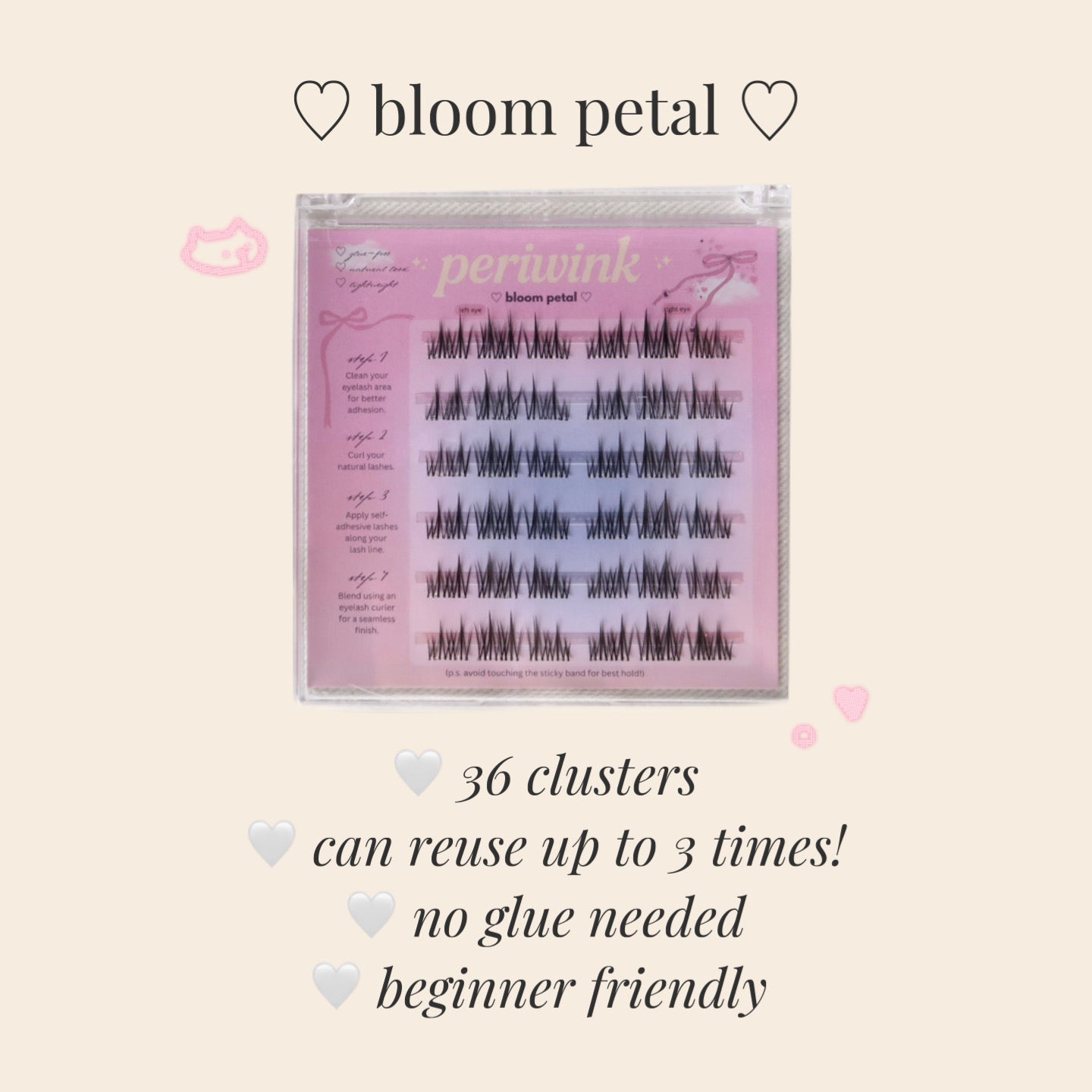 Bloom Petal Natural Glue-Free Eyelash