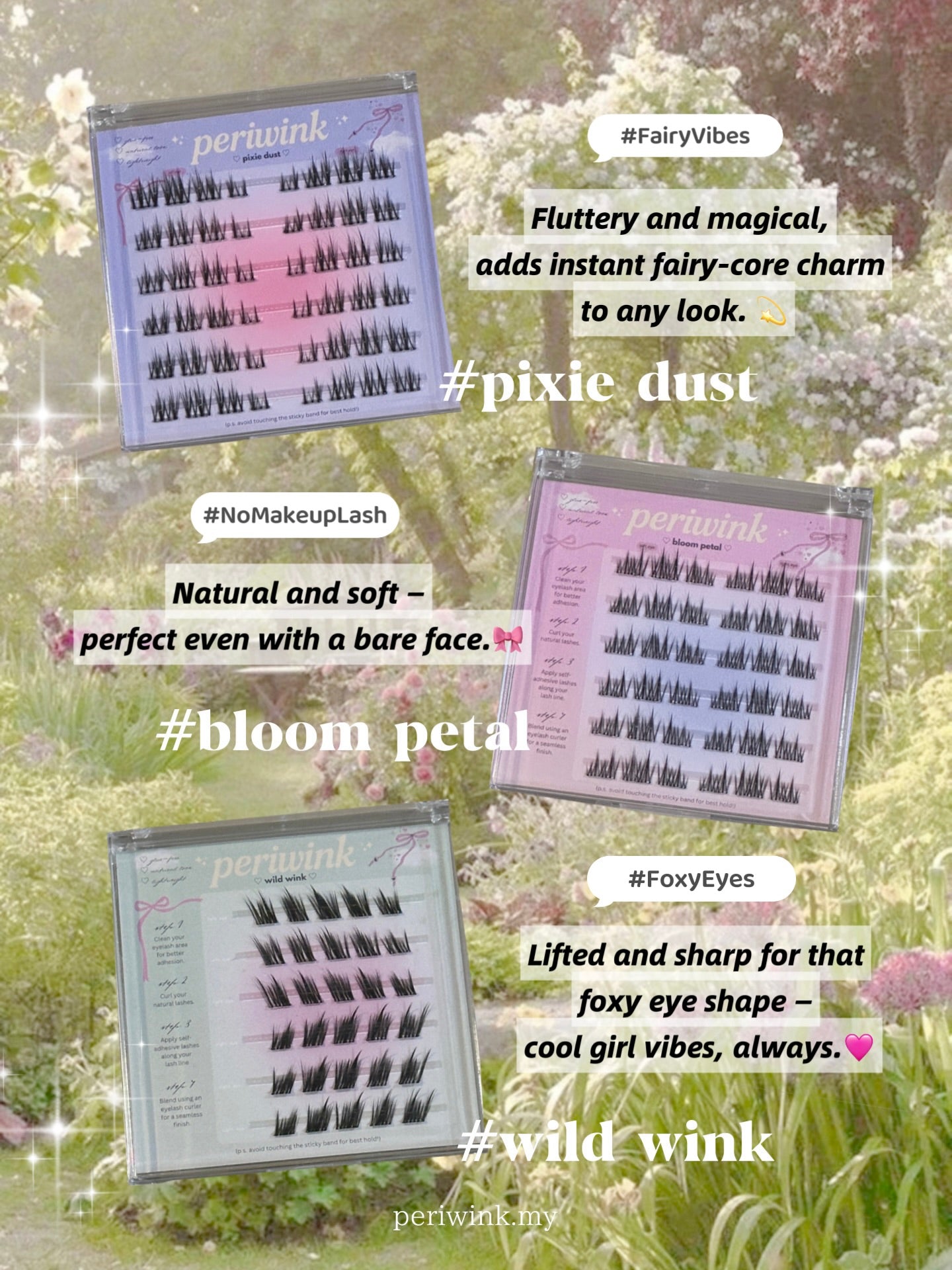 Bloom Petal Natural Glue-Free Eyelash